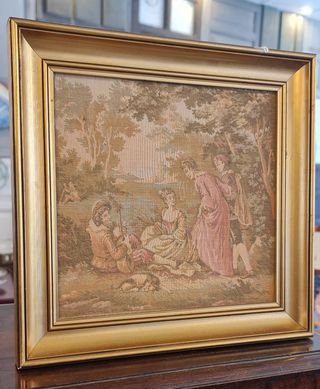 Tapiz antiguo de estilo gobelino