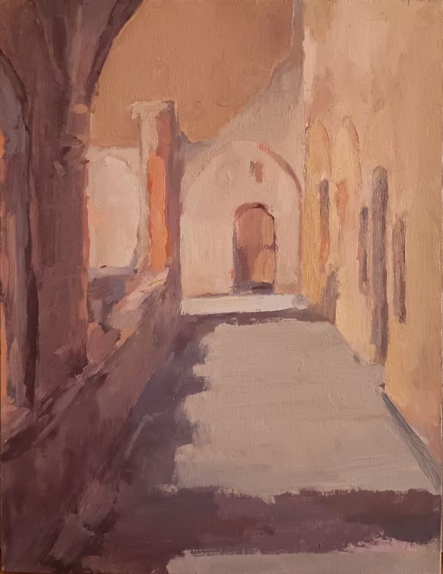 Atardecer en monasterio de Carracedo