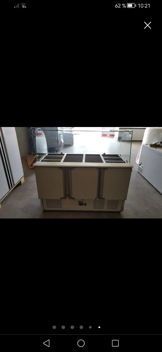 Mesa refrigerada de preparación de 3 p.