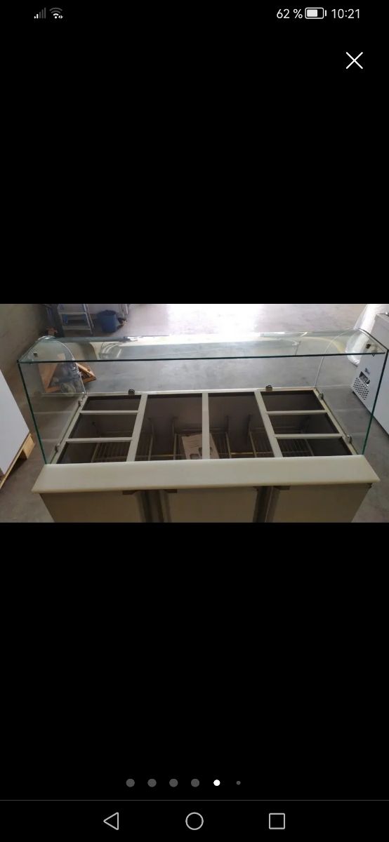 Mesa refrigerada de preparación de 3 p.