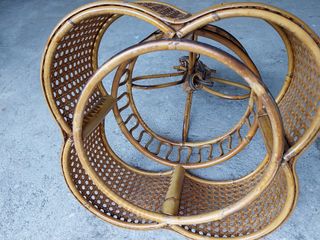 Lampadario in vimini