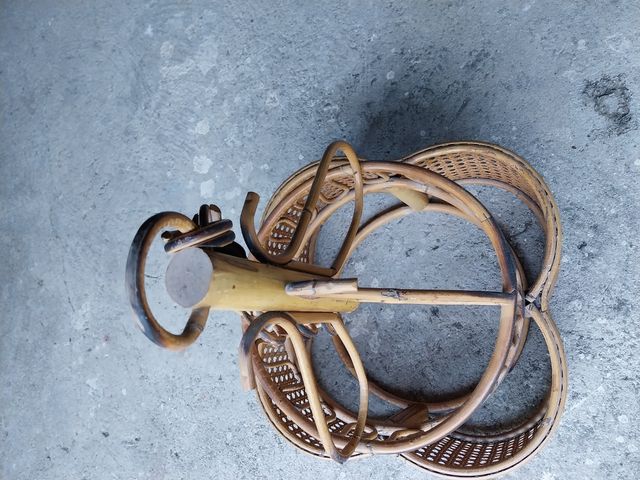 Lampadario in vimini