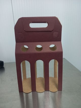 Cesta cartón 6 cervezas