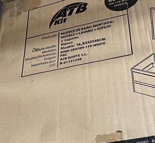 Mueble de baño con lavabo completo