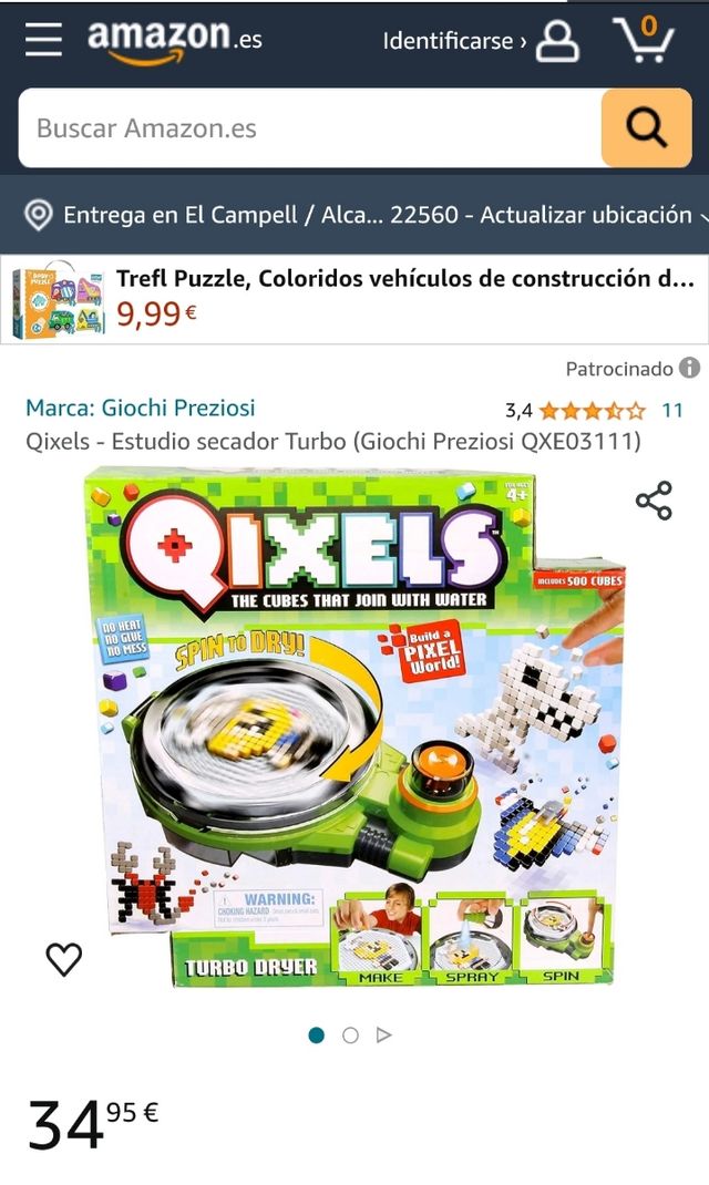 Qixels centrifuga! Juego para hacer figuras!