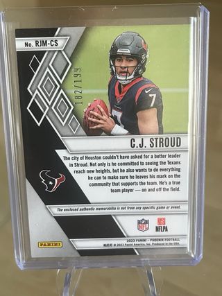 CJ Stroud RC Texans NFL /199 con parche