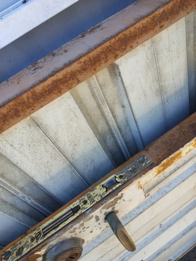 Portal plegable chapa hierro