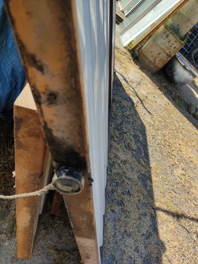 Portal plegable chapa hierro