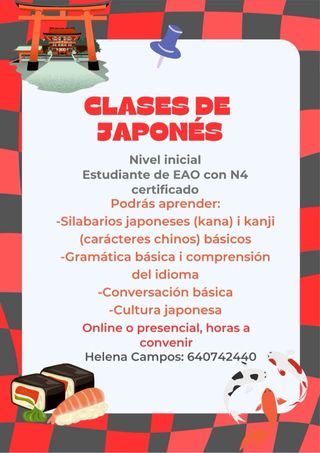 Clases de japonés nivel básico
