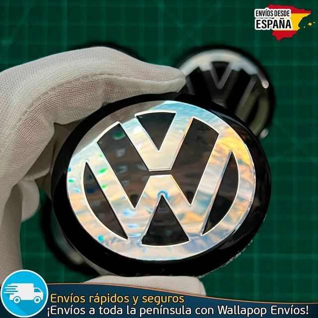 X4 Emblemas Volkswagen 60mm Pegatinas Tapacubos