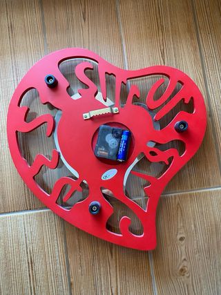 Reloj de pared corazón