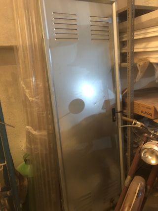 puerta galvanizada 70 izq. garage tratero