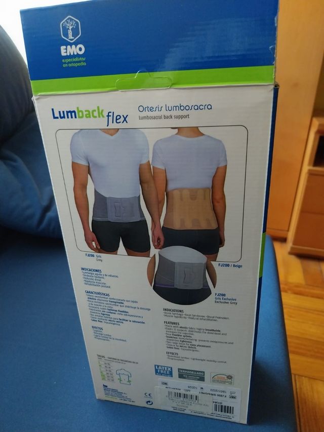 Faja lumbar gris
