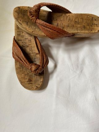 Zeppa infradito donna in sughero