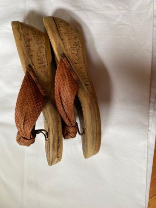 Zeppa infradito donna in sughero