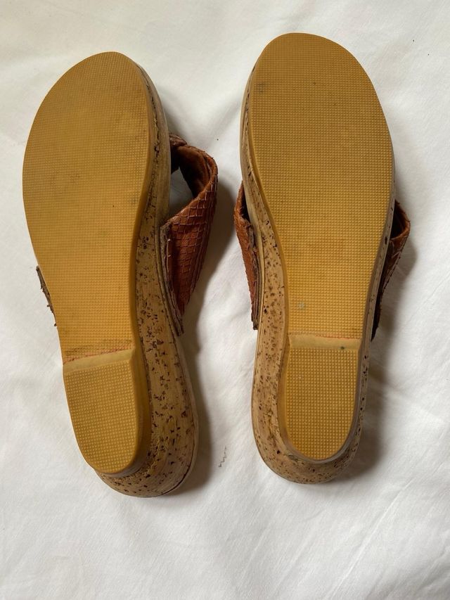 Zeppa infradito donna in sughero