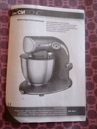 Batidora-amasadora CLATRONIC