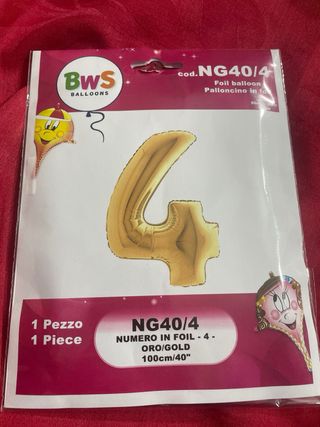 pallone numero 4 oro