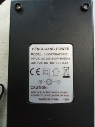 Cargador patinete 48v