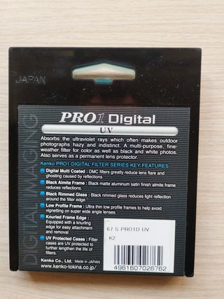 FILTRO OBJETIVO CAMARA UV