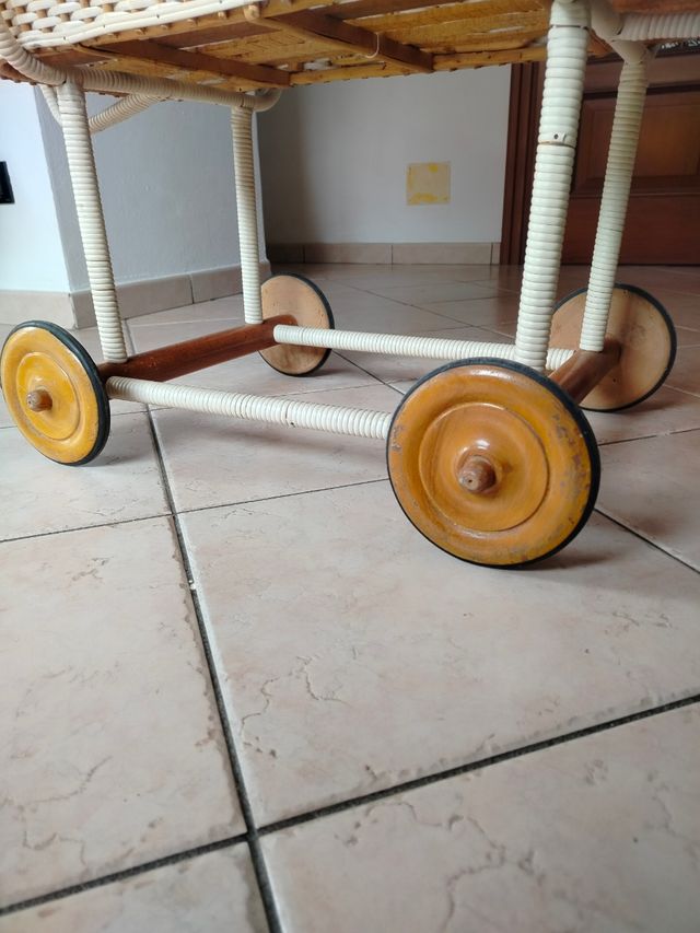Culla Vintage anni '50 in legno