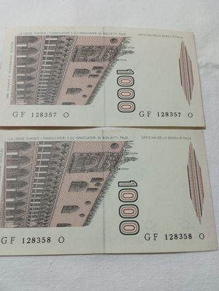 1000 Lire banconote