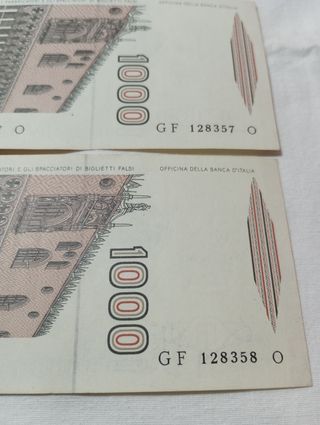 1000 Lire banconote