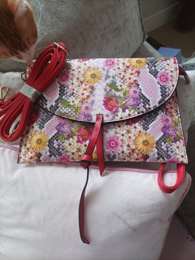 Bolso estampado de mano