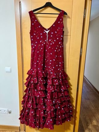 Traje flamenca +bolso+ mantoncillo