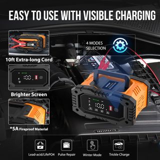 Cargador de batería Inteligente 10A, 12V-24V