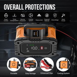 Cargador de batería Inteligente 10A, 12V-24V