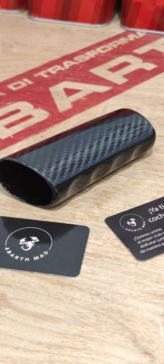 Abarth Cover Freno de Mano Fibra Carbono 