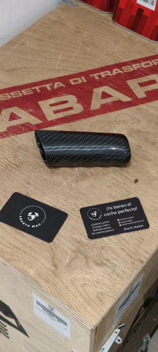 Abarth Cover Freno de Mano Fibra Carbono 
