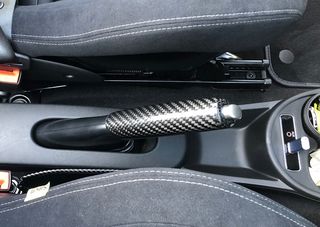 Abarth Cover Freno de Mano Fibra Carbono 