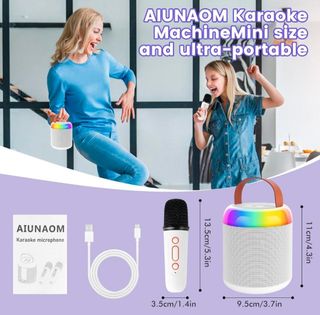 Karaoke portátil 2 micros NUEVO