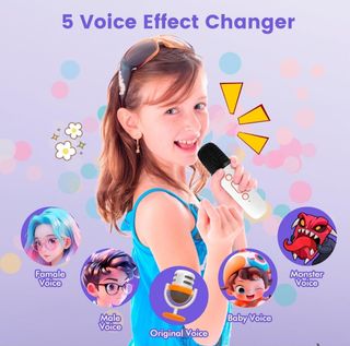 Karaoke portátil 2 micros NUEVO