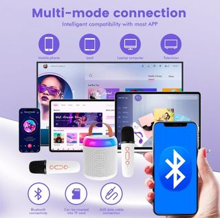 Karaoke portátil 2 micros NUEVO