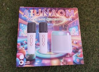 Karaoke portátil 2 micros NUEVO