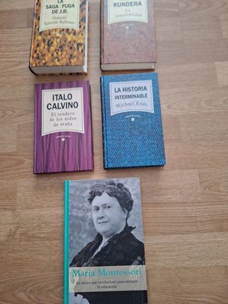 4 libros de narrativa actual.