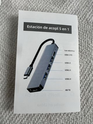 10X Hub USB C, 5 En 1 Adaptador USB C, NUEVO