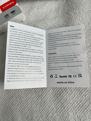 10X Hub USB C, 5 En 1 Adaptador USB C, NUEVO
