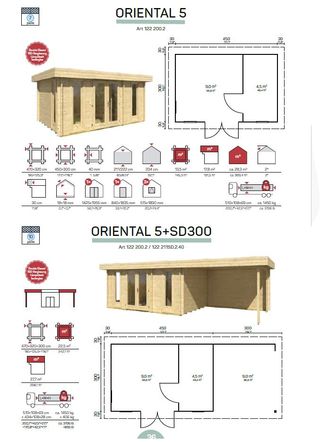 Casa de madera Moderna- ORIENTAL 5 de 13,5m2