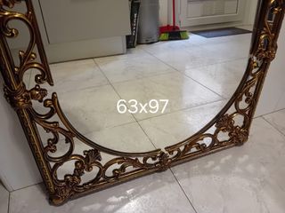 Espejo vintage de latón antiguo estilo