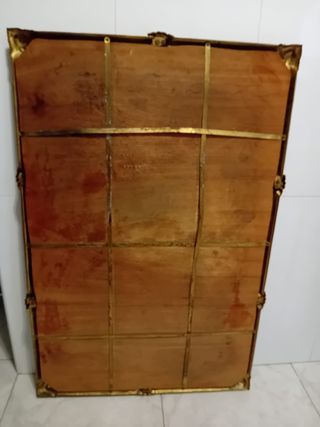 Espejo vintage de latón antiguo estilo