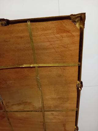 Espejo vintage de latón antiguo estilo