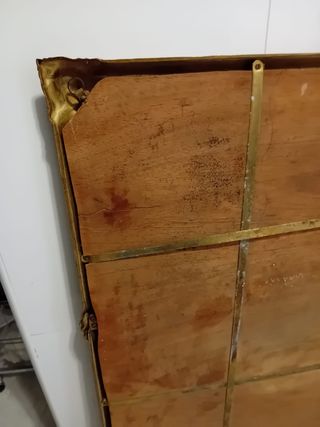 Espejo vintage de latón antiguo estilo