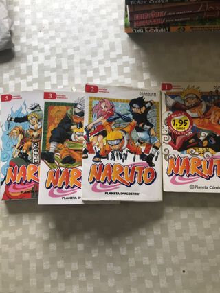 NARUTO TOMOS 1-2-3-5 FALTA 4