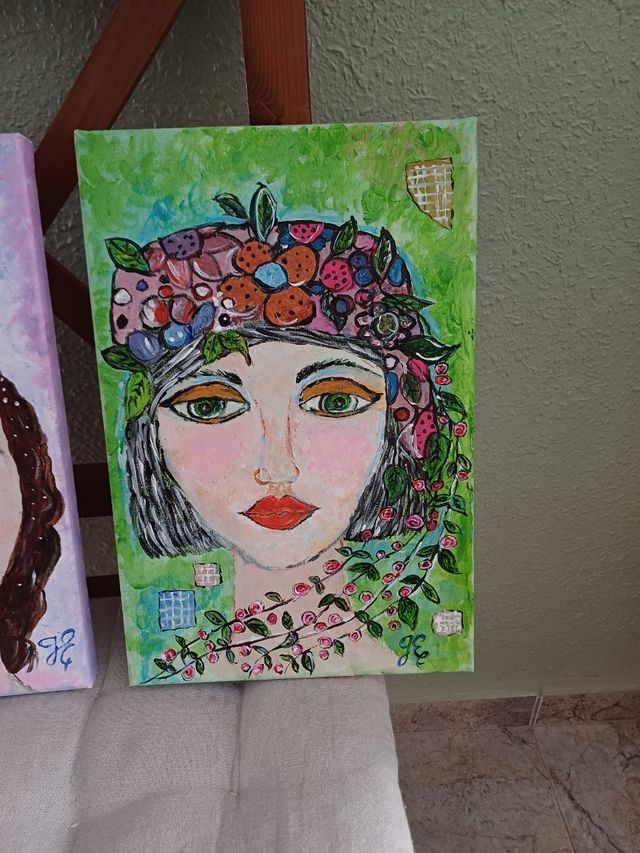 LIENZOS ROSTROS DE MUJER