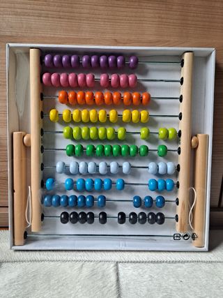 Ábaco multicolor plegable