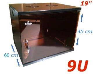 Armario mural 9U 60f lat. desmont.